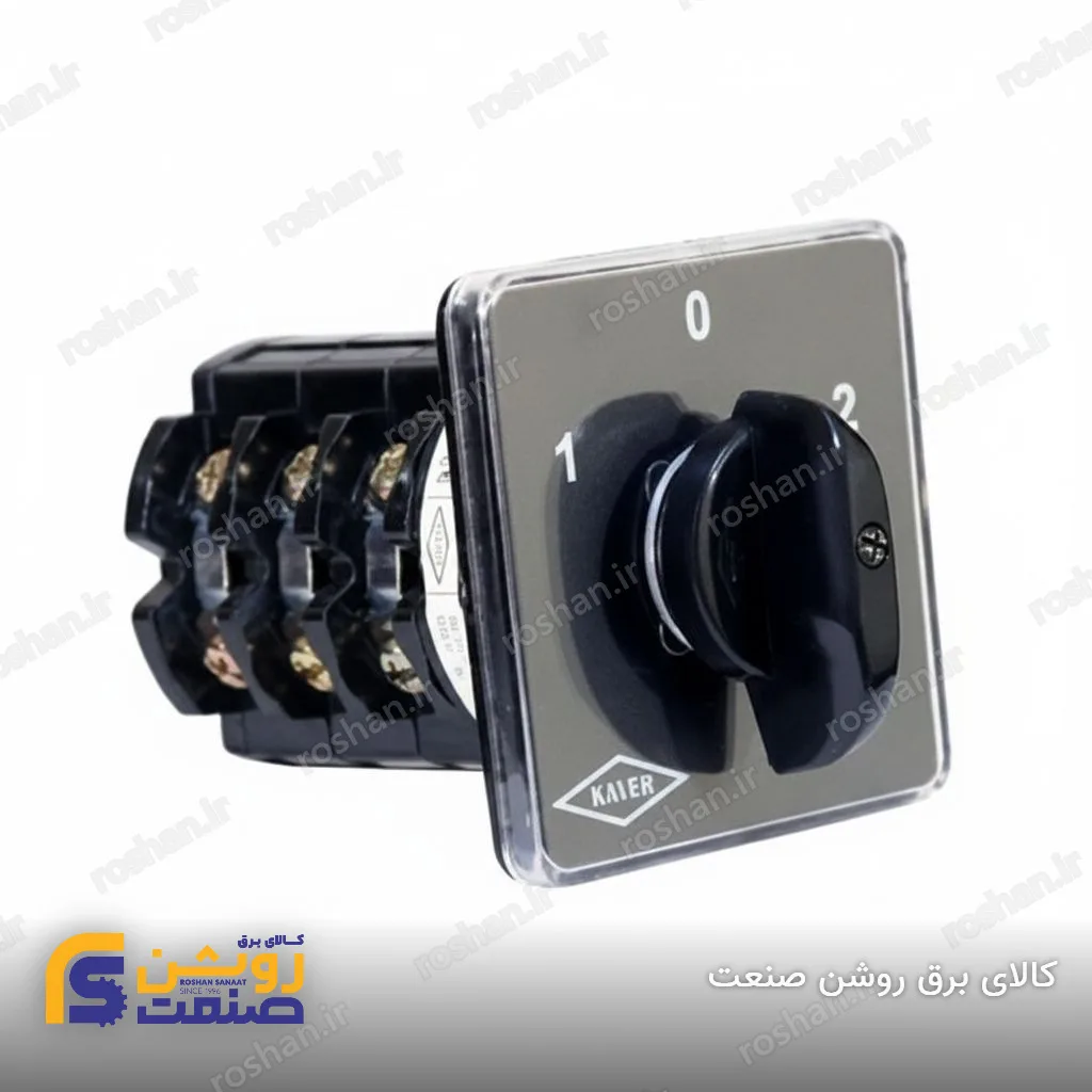 کلید گردان سلکتوری چهار پل دو حالته بدون صفر 63 آمپر