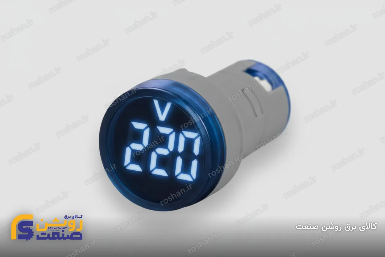 چراغ سیگنال ولت گرد سایز 22 (قرمز، زرد، سبز، سفید، آبی)