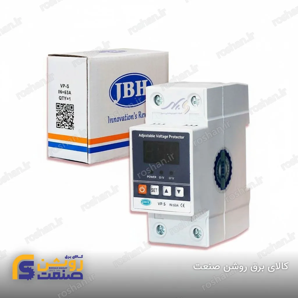 محافظ ولتاژ تک فاز قابل تنظیم 63 آمپر (VP-S 63A)