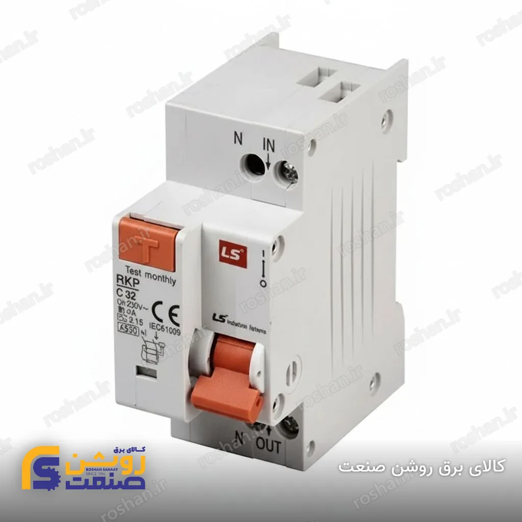 تک پل + نول - 30mA - 4.5KA - 10A - منحنی C (موتوری)