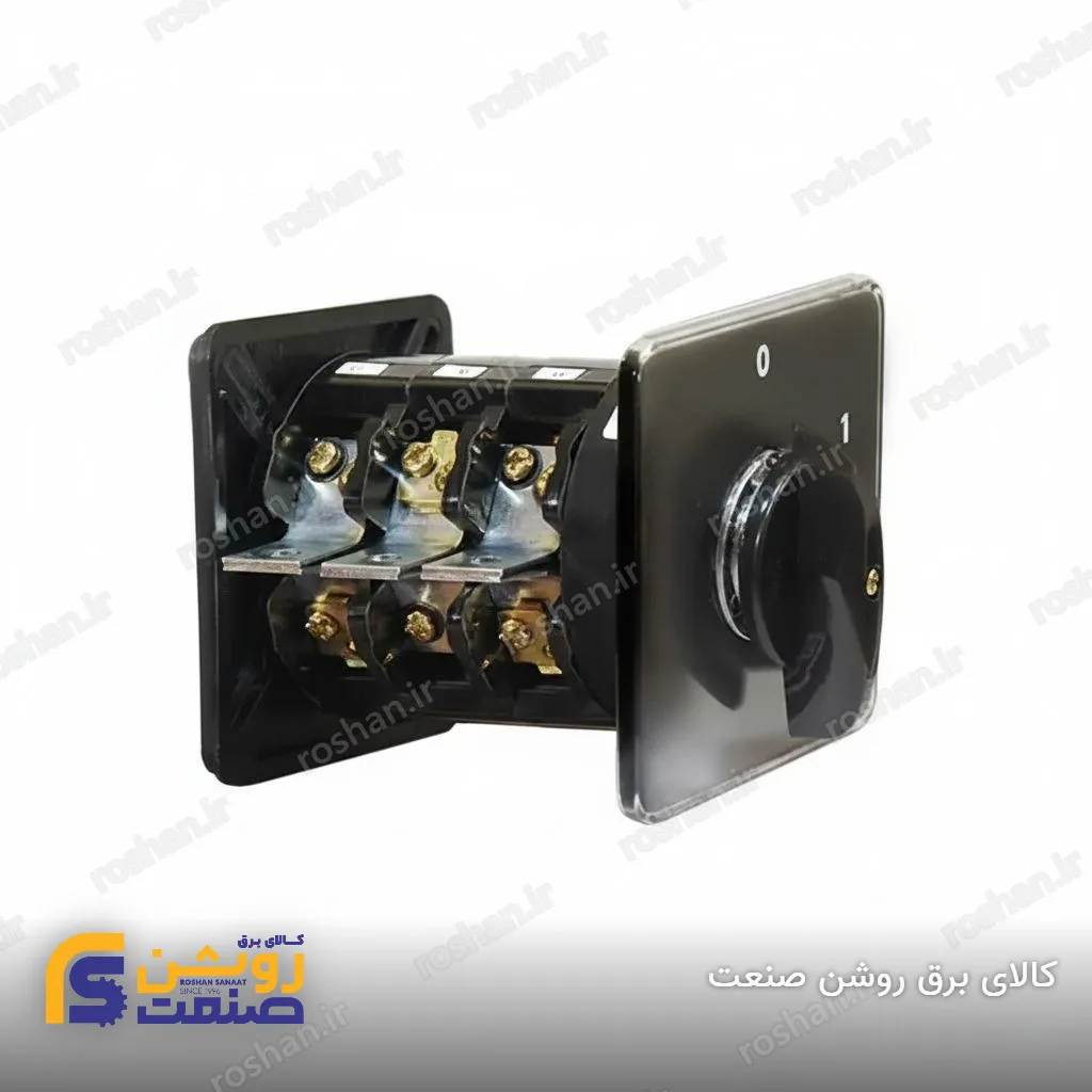 کلید گردان سلکتوری چهار پل دو حالته بدون صفر 50 آمپر