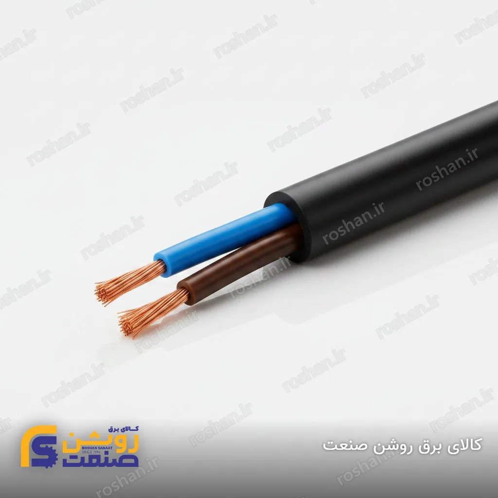 کابل افشان دو رشته 2×2.5 لوشان