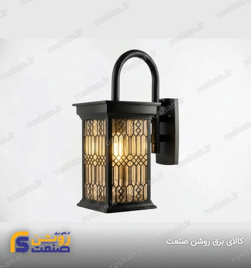 شفق دیواری مدرن روشنا لتیس با لامپ