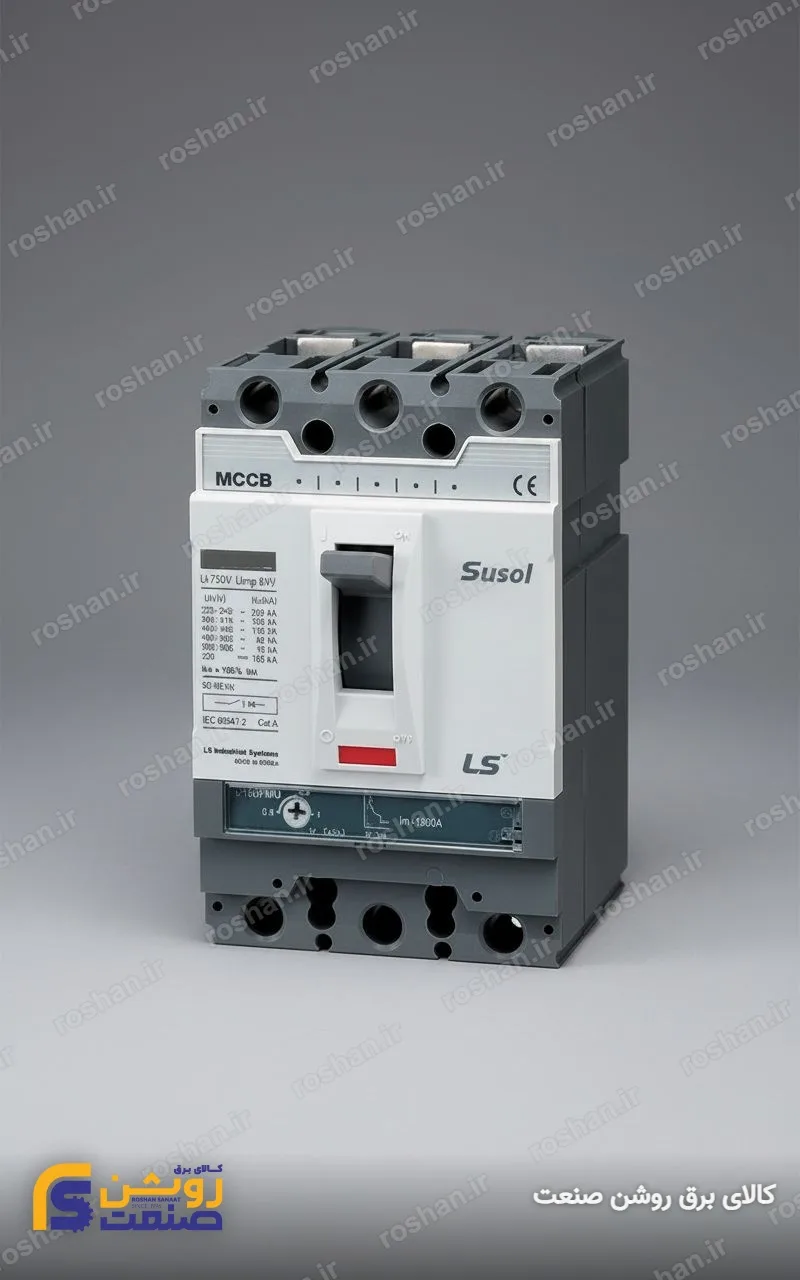 آمپر فریم 630 - 3 پل - VAC 380/415 - 65KA - 630A - تنظیم الکترونیکی: LSI