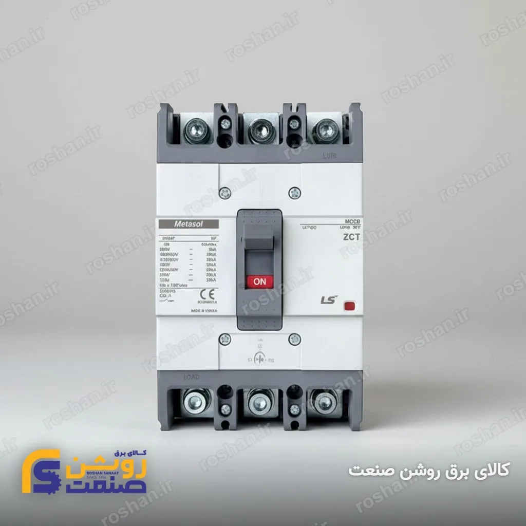 آمپر فریم 160 - 3 پل - VAC 380/415 - 50KA - 160A - تنظیم حرارتی: 0.8 الی 1 - مغناطیسی: 5 الی 10