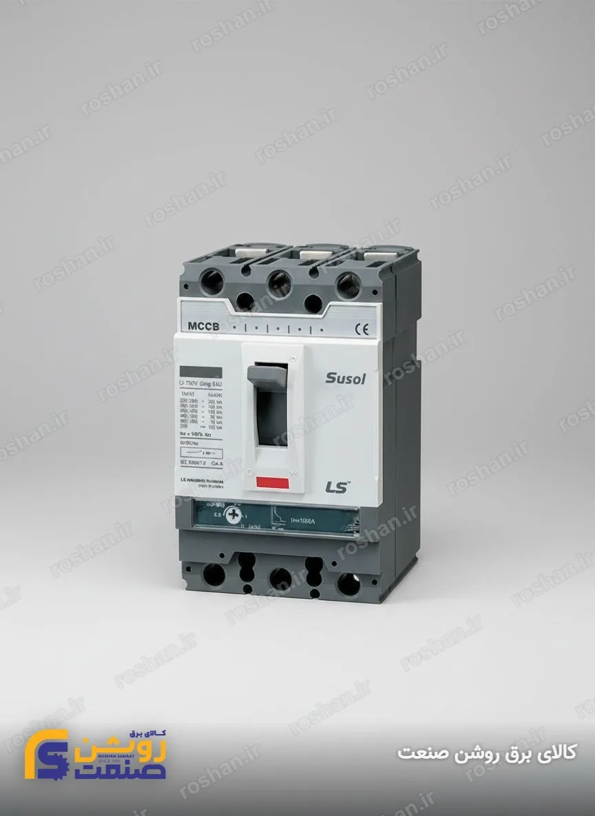 آمپر فریم 1600 - 3 پل - VAC 380/415 - 50KA - 1000A - تنظیم الکترونیکی: LSIG