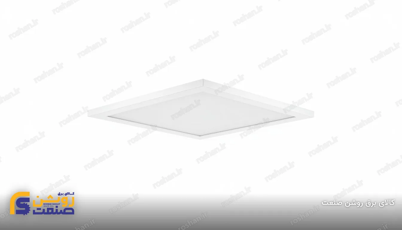 پنل فلورا 60×60 دودرایور توکار مربع سفید 100W