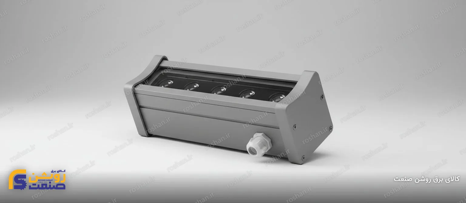 نورافکن خطی مدل آذرخش 4 - 5 وات - L2000mm - لنز 15/25/45 درجه - 4000K