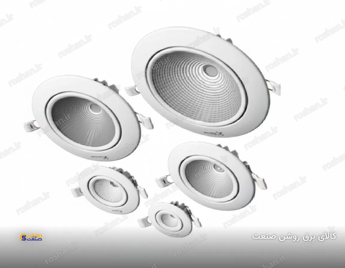 چراغ سقفی توکار مدل کارنت - 33 وات - قطر برش 200mm - 3000K/4000K/6500K