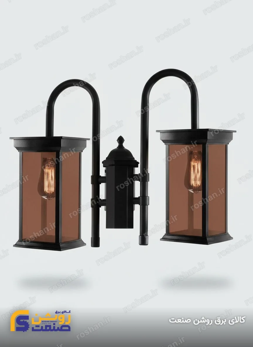شفق تنه وسط دو شعله سانلایت با لامپ