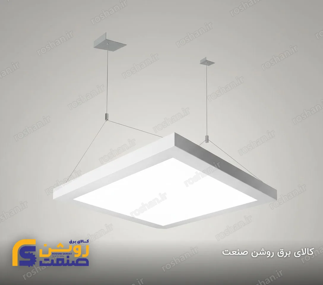 پنل سقفی آویز مدل پارمین - 60 وات - 60×60cm - 4000K/6500K