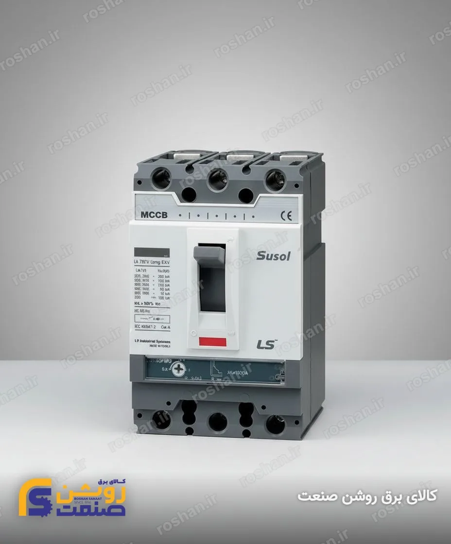 آمپر فریم 250 - 3 پل - VAC 380/415 - 50KA - 250A - تنظیم الکترونیکی: LSI
